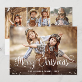 Moderne frohe Weihnachten 4 FOTO Gruß