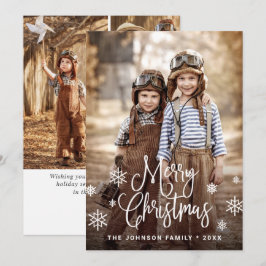 Moderne frohe Weihnachten 4 FOTO Gruß