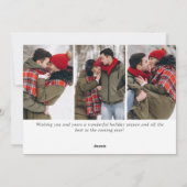 Moderne frohe Weihnachten 4 FOTO Gruß (Rückseite)