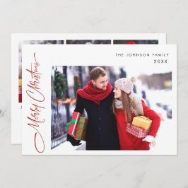 Moderne frohe Weihnachten 4 FOTO Gruß