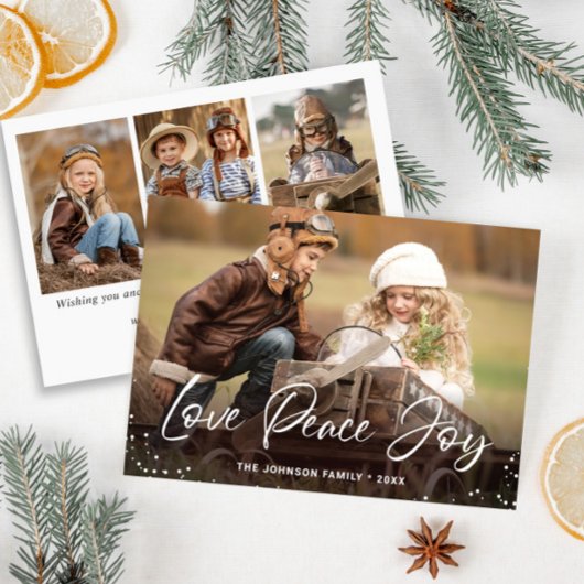 Moderne frohe Weihnachten 4 FOTO Gruß