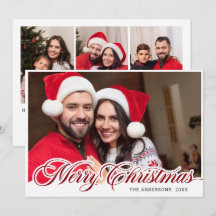 Moderne frohe Weihnachten 4 FOTO Gruß