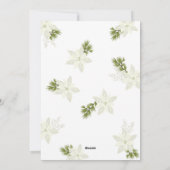 Moderne frohe Weihnachten 4 Foto Poinsettia (Rückseite)