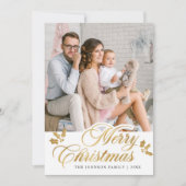 Moderne frohe Weihnachten 4 Gruß (Vorderseite)