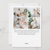 Moderne frohe Weihnachten 4 Gruß (Rückseite)