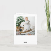 Moderne frohe Weihnachten 5 FOTO Gruß (Rückseite)