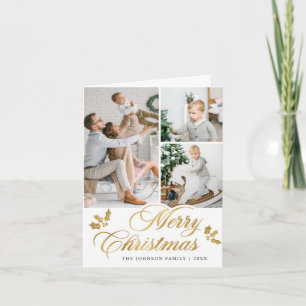 Moderne frohe Weihnachten 5 FOTO Gruß