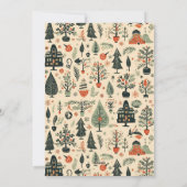 Moderne frohe Weihnachten 5 Foto Weihnachtskarte (Rückseite)