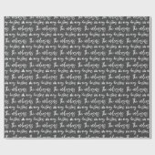 Moderne frohe Weihnachten aus Familienmuster Geschenkpapier (Flach)