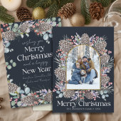 Moderne frohe Weihnachten Botanischer Kleider & Fo