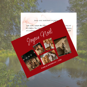 Moderne Frohe Weihnachten Collage von Festtagsfoto