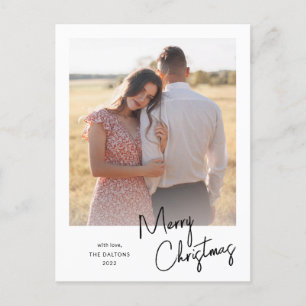 Moderne Frohe Weihnachten Einfache Schrift Foto