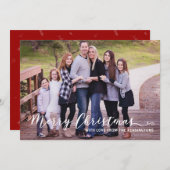 Moderne frohe Weihnachten Einfache Script Typograf (Vorne/Hinten)