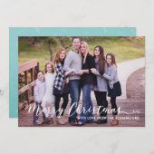 Moderne frohe Weihnachten Einfache Typografie (Vorne/Hinten)