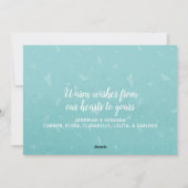 Moderne frohe Weihnachten Einfache Typografie (Rückseite)