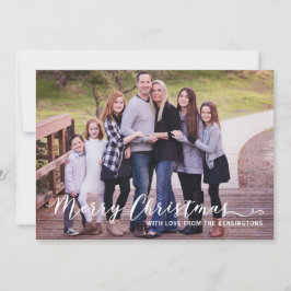 Moderne frohe Weihnachten Einfache Typografie