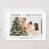 Moderne frohe Weihnachten Einfamilienfamilie eines (Vorderseite)