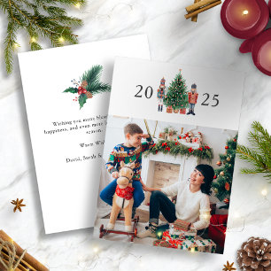 Moderne Frohe Weihnachten Foto Urlaubskarte