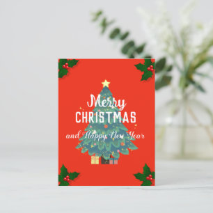 Moderne frohe Weihnachten & glückliches neues Jahr