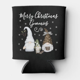 Moderne Frohe Weihnachten Gnomies Festliche Gnome Dosenkühler