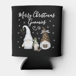 Moderne Frohe Weihnachten Gnomies Festliche Gnome Dosenkühler