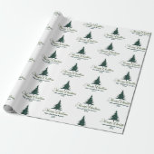 Moderne frohe Weihnachten Minimalistische Pine Tre Geschenkpapier (Ungerollt)