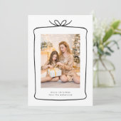 Moderne frohe Weihnachten Moderne Band Foto (Stehend Vorderseite)