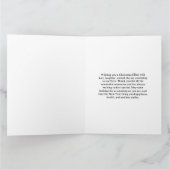 Moderne frohe Weihnachten Oma Schwarz und Gold Karte (Innenseite)