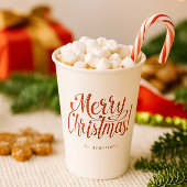 Moderne Frohe Weihnachten Papiertassen Pappbecher