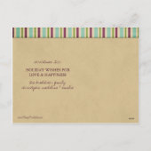 Moderne frohe Weihnachten Polka Dots Postcard (Rückseite)