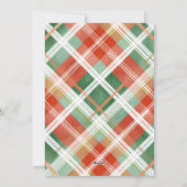 Moderne frohe Weihnachten Rot Grün (Rückseite)