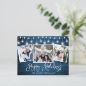 Moderne frohe Weihnachten Rustikale 3 FOTO Ferienk (Stehend Vorderseite)