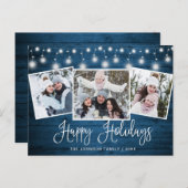 Moderne frohe Weihnachten Rustikale 3 FOTO Ferienk (Vorne/Hinten)