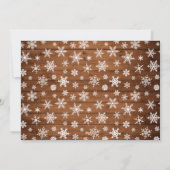 Moderne frohe Weihnachten Rustikale 3 FOTO Gruß (Rückseite)