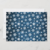 Moderne frohe Weihnachten Rustikale 3 FOTO Gruß (Rückseite)