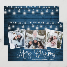 Moderne frohe Weihnachten Rustikale 3 FOTO Gruß