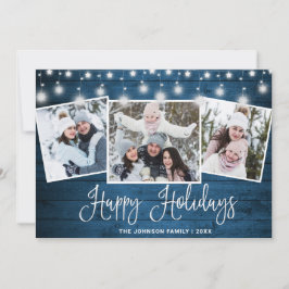 Moderne frohe Weihnachten Rustikale 3 FOTO Gruß