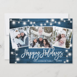 Moderne frohe Weihnachten Rustikale 3 FOTO Gruß