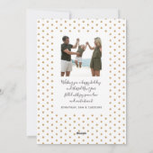 Moderne frohe Weihnachten Starry Script 2 Fotos (Rückseite)