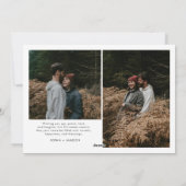 Moderne frohe Weihnachten Trendy Foto Familie (Rückseite)