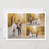 Moderne frohe Weihnachten und Glück Neujahr 4 Foto (Rückseite)