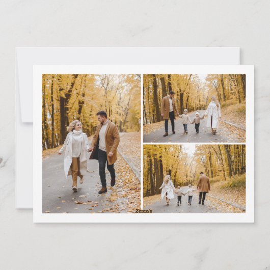 Moderne frohe Weihnachten und Glück Neujahr 4 Foto (Rückseite)