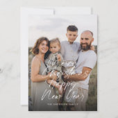 Moderne frohe Weihnachten und glückliches Neues Ja (Vorderseite)