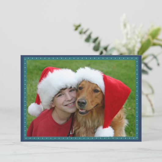 Moderne frohe Weihnachten und glückliches Neues Ja (Stehend Vorderseite)