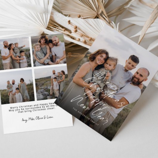 Moderne frohe Weihnachten und glückliches Neues Ja