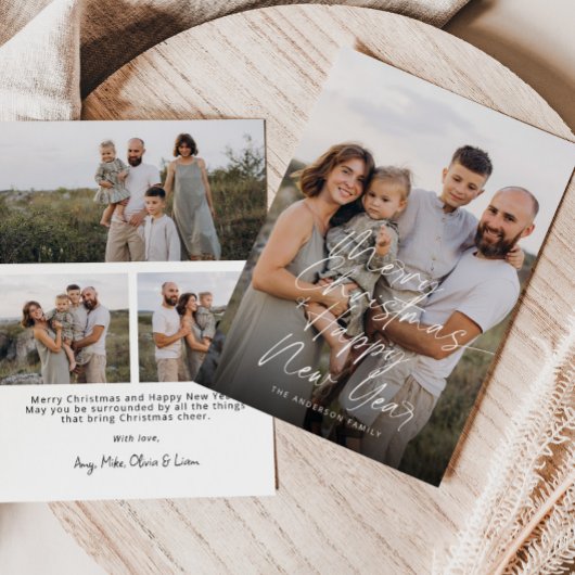 Moderne frohe Weihnachten und glückliches Neues Ja