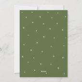 Moderne Frohe Weihnachten Wasserfarbe Minimal (Rückseite)
