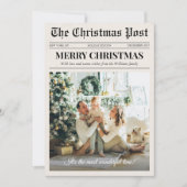 Moderne Frohe Weihnachten Zeitungsfoto (Vorderseite)