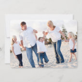 Moderne frohe Weihnachten Zwei-Foto-Karte (Rückseite)