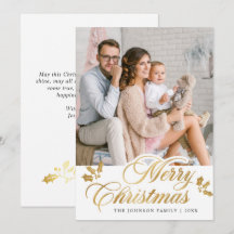 Moderne frohe Weihnachts-FOTO Gruß